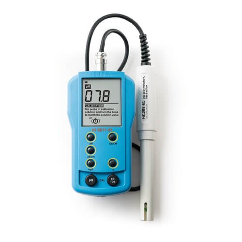Hanna Multiparameter pH, TDS, EC, Temperature Meter, HI9811-51