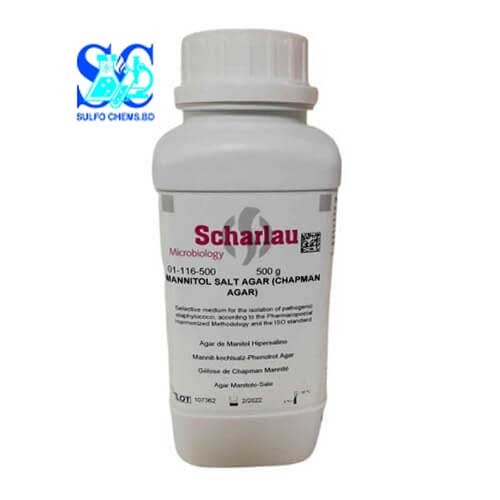 Scharlau Mannitol Salt Agar, 500gm
